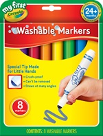 My First 8 Washable Round Nib Markers