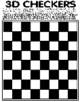 3D Checkers coloring page