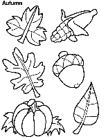 Autumn Leaves coloring page