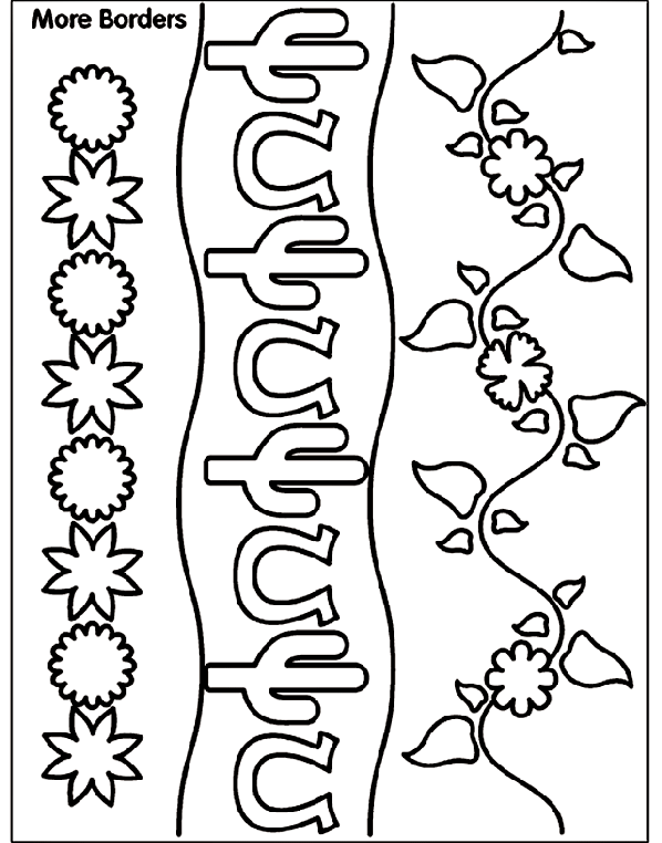Borders 2 coloring page