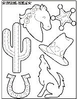 Cowgirl Charm coloring page