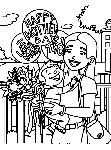 Celebrating Mom coloring page