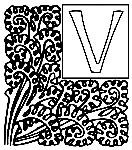 Alphabet Garden V coloring page