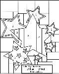 Star Color By Number coloring page