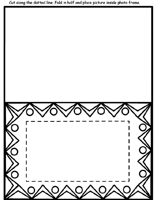 Design Photo Frame coloring page