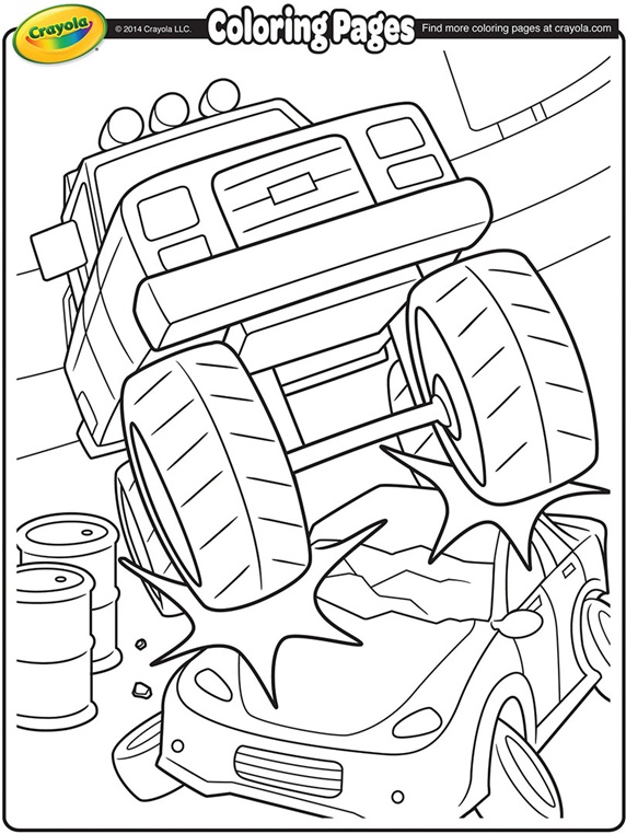 Amazon.co.jp: トラックの塗り絵: モンスタートラック、消防車